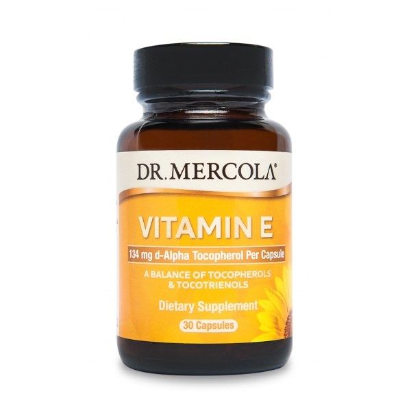 DR. MERCOLA E vitamīns 30 kapsulas