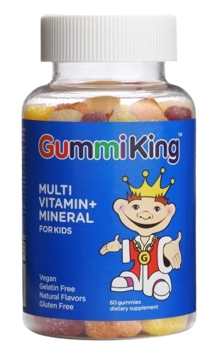 GUMMIKING Multivitamīni + minerālvielas - Multivitamīni + minerālvielas bērniem 60 gumijas lācīši