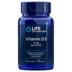 Life Extension D3 vitamīns 3000 IU ES 120 kapsulas