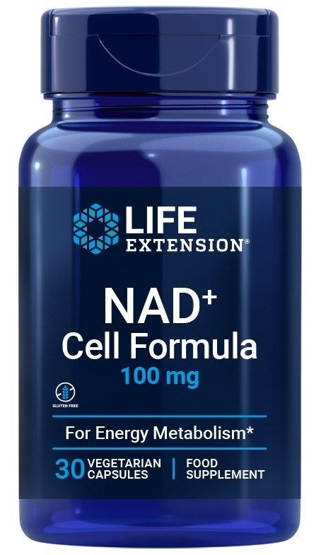 Life Extension NAD+ šūnu formula 100 mg ES 30 kapsulas