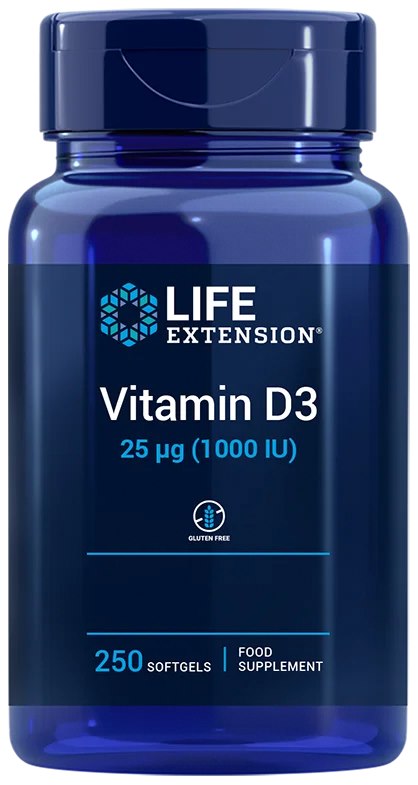 Life Extension Vitamin D3 1000 IU ES 250 kapsulas