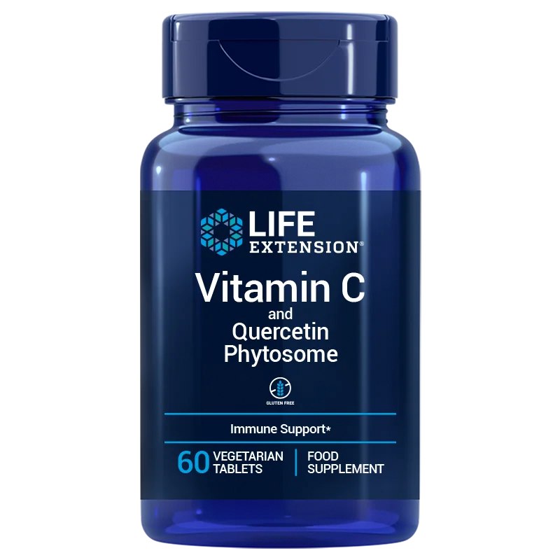 Life Extension vitaminas C ir kvercetinas Fitosoma ES, 60 tablečių
