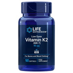Life Extension mažos dozės vitamīns K2 MK7 ES 90 kapsulas