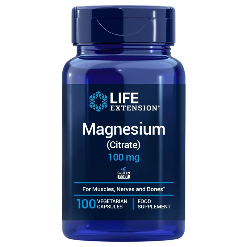 Life Extension Magnija citrāts - magnijs 100 mg ES 100 kaps.