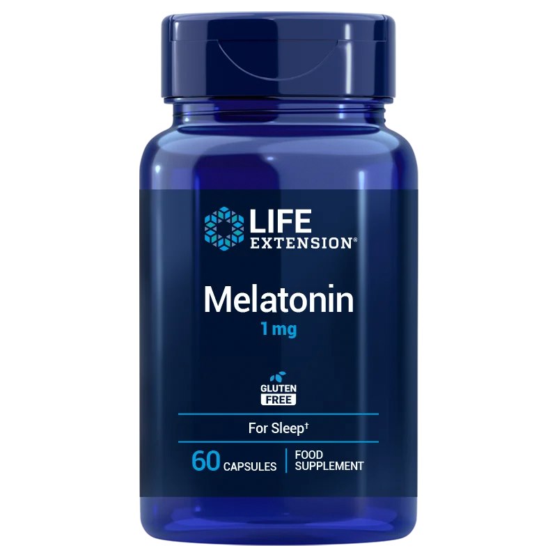 Life Extension Melatonīns 1 mg ES 60 kapsulas