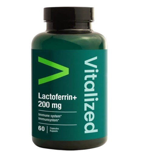 VITALIZED Laktoferīns+ 200 mg 60 kapsulas
