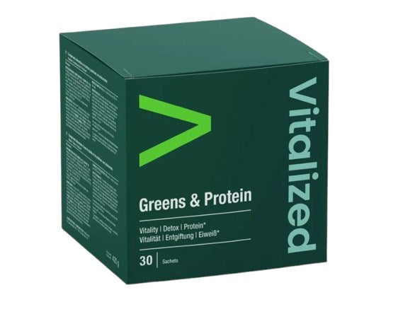 VITALIZED zaļumi un proteīns 30 paciņas