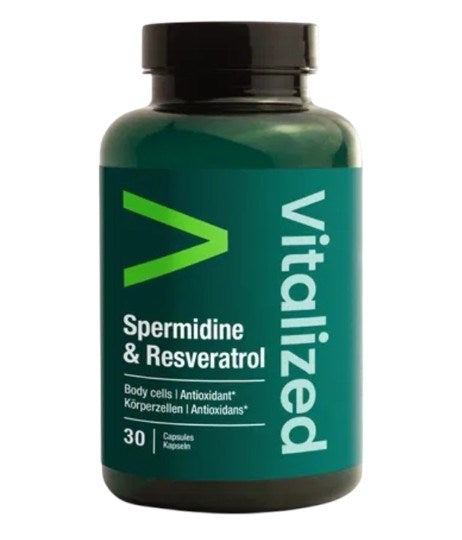 VITALIZED spermidīns un resveratrols 30 kapsulas