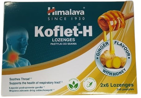 HIMALAYA Koflet-H, ingvers 12 tabletes