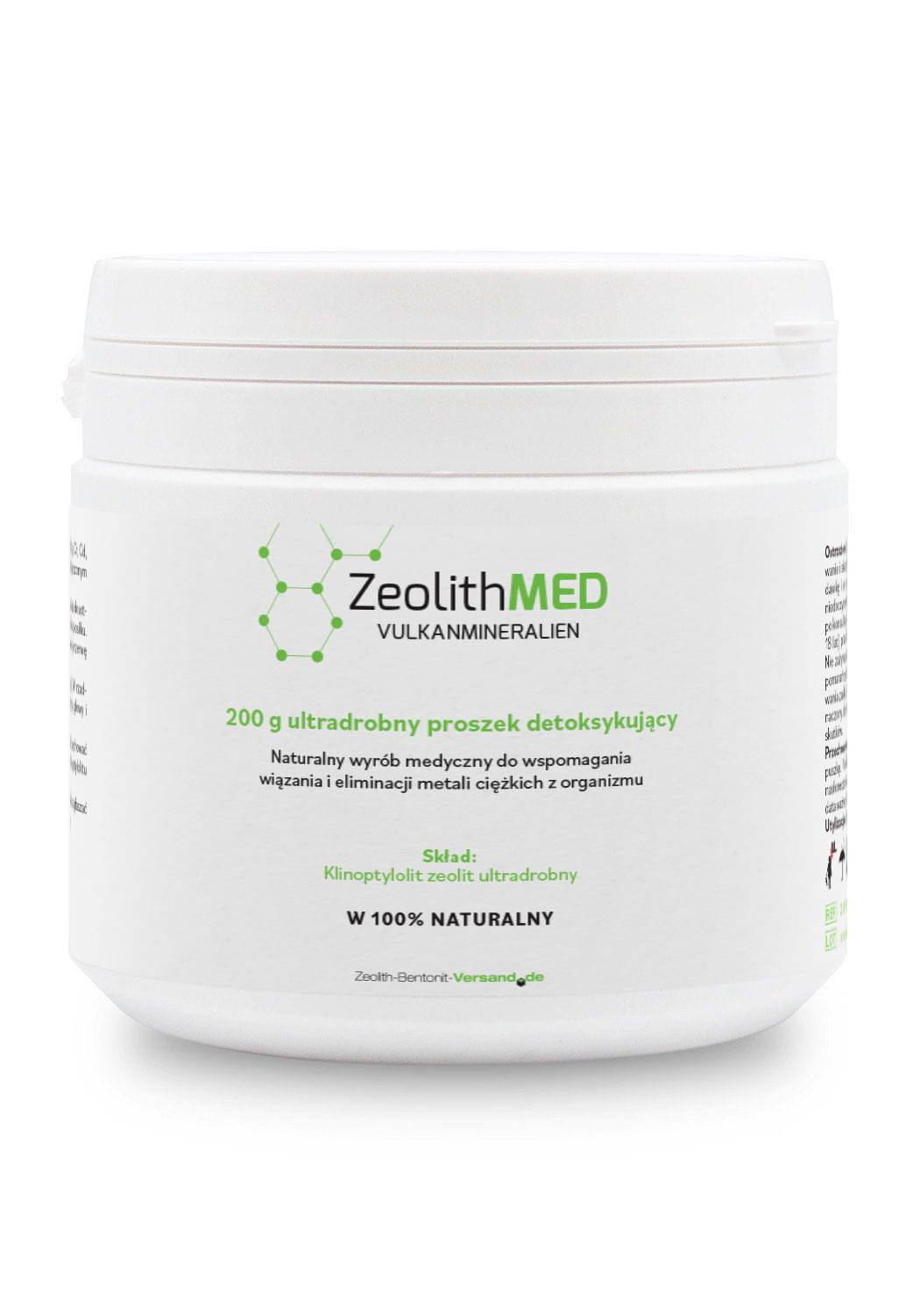ZEOLITHMED īpaši smalks medicīnisks mikronizēts ceolīts 200 g