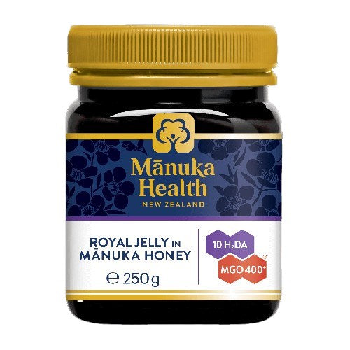 MANUKA HEALTH Manukas medus MGO™ 400+ ar bišu pieniņu 250 g