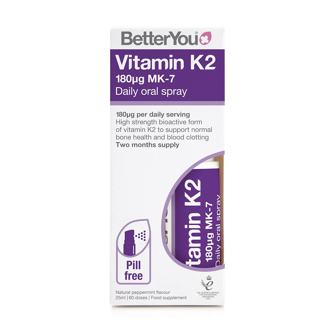 BETTERYOU vitamīna K2 MK7 ikdienas mutes aerosols 60 mcg 25 ml