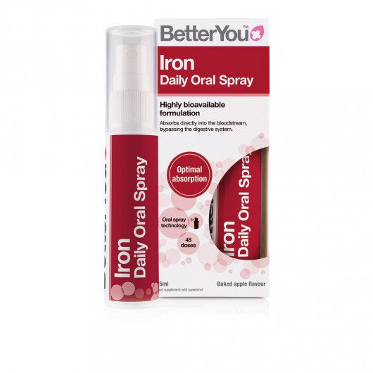 BETTERYOU Iron 5 ikdienas mutes aerosols – dzelzs 5 mg aerosols 25 ml
