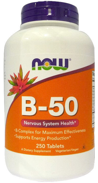 Vitamin B-50 - 250 tablets - NOW Foods