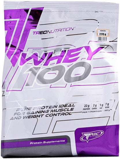 Whey 100 (Bag), Vanilla - 2275 grams - Trec Nutrition
