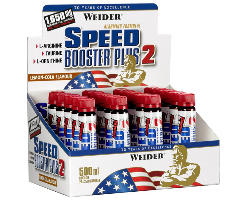 Speed Booster Plus 2, Lemon-Cola - 20 x 25 ml. - Weider