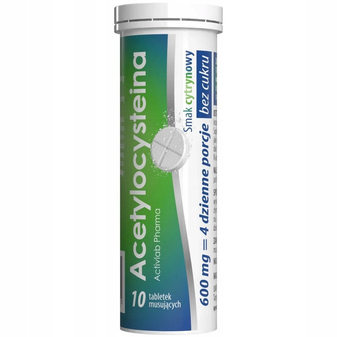 Activlab Pharma Acetilcisteīns, citrons - 10 putojošās tabletes