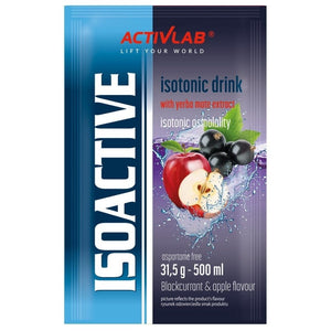 Activlab Isoactive funkcionāls izotoniskais dzēriens ar jervas matē, upenēm un āboliem – 20 paciņas