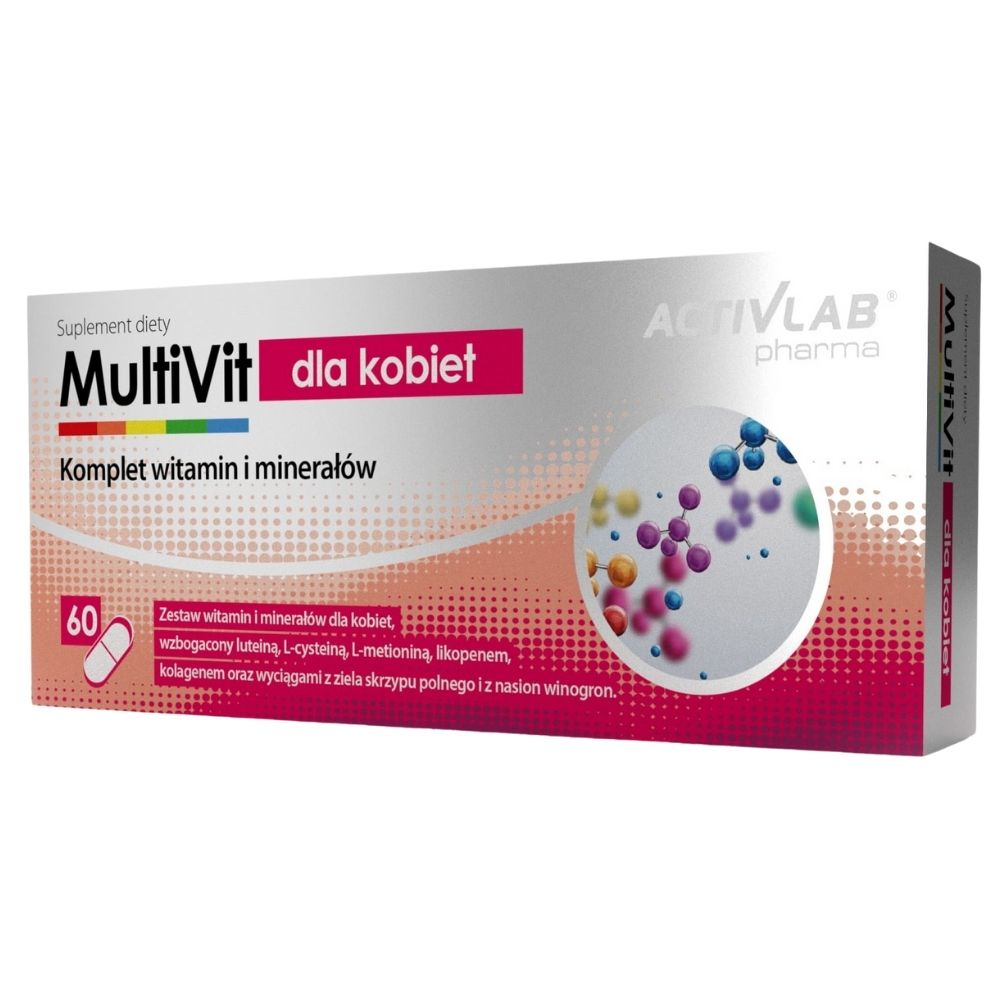 Activlab Pharma MultiVit moterims - 60 kapsulių - Magnis.lt