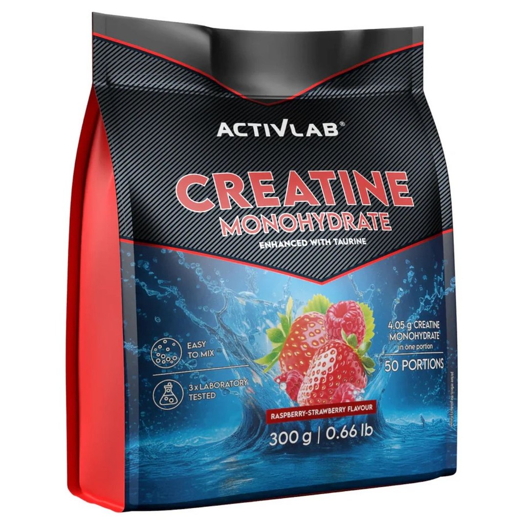 Olimp kreatīna monohidrāts, aveņu un zemeņu - 300 g