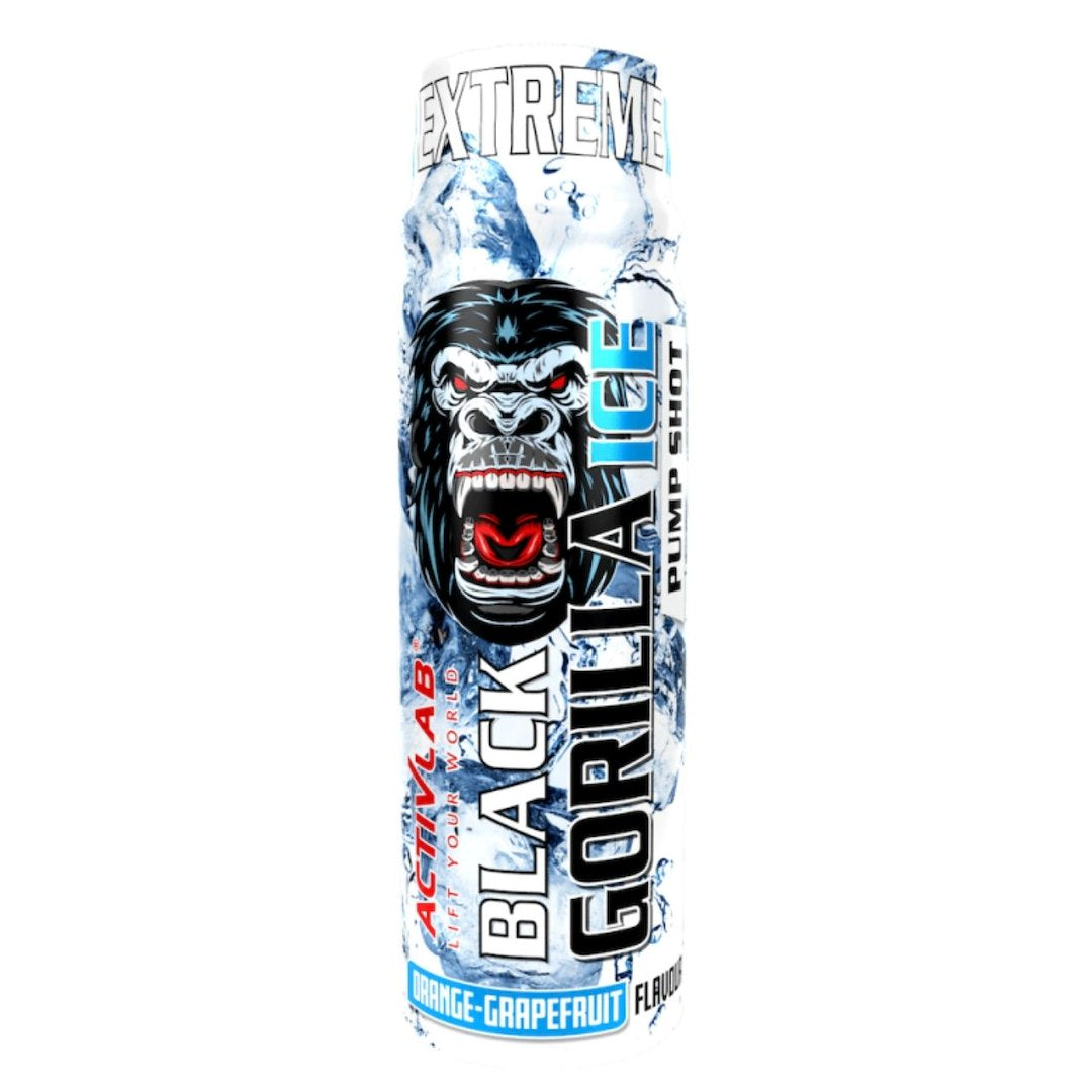 Activlab Black Gorilla Ice Shot apelsīnu-greipfrūtu garša pirms treniņa - 80 ml
