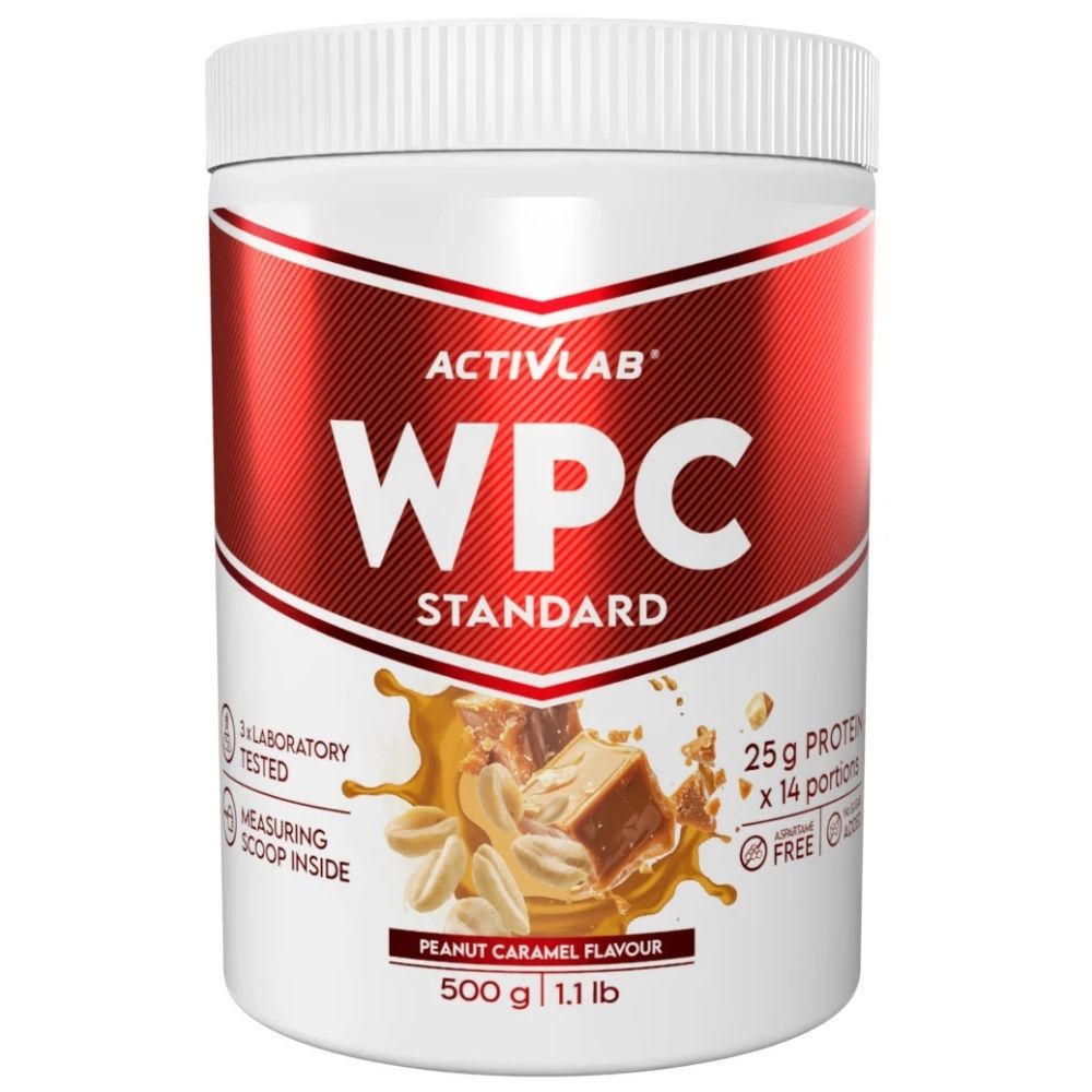 Activlab WPC Standard sūkalu proteīna koncentrāts, zemesriekstu karamele - 500 g
