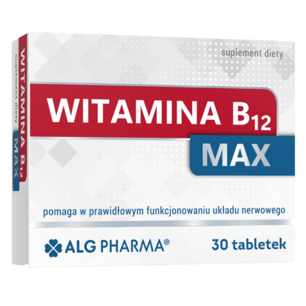 ALG Pharma B12 MAX vitamīns - 30 tabletes