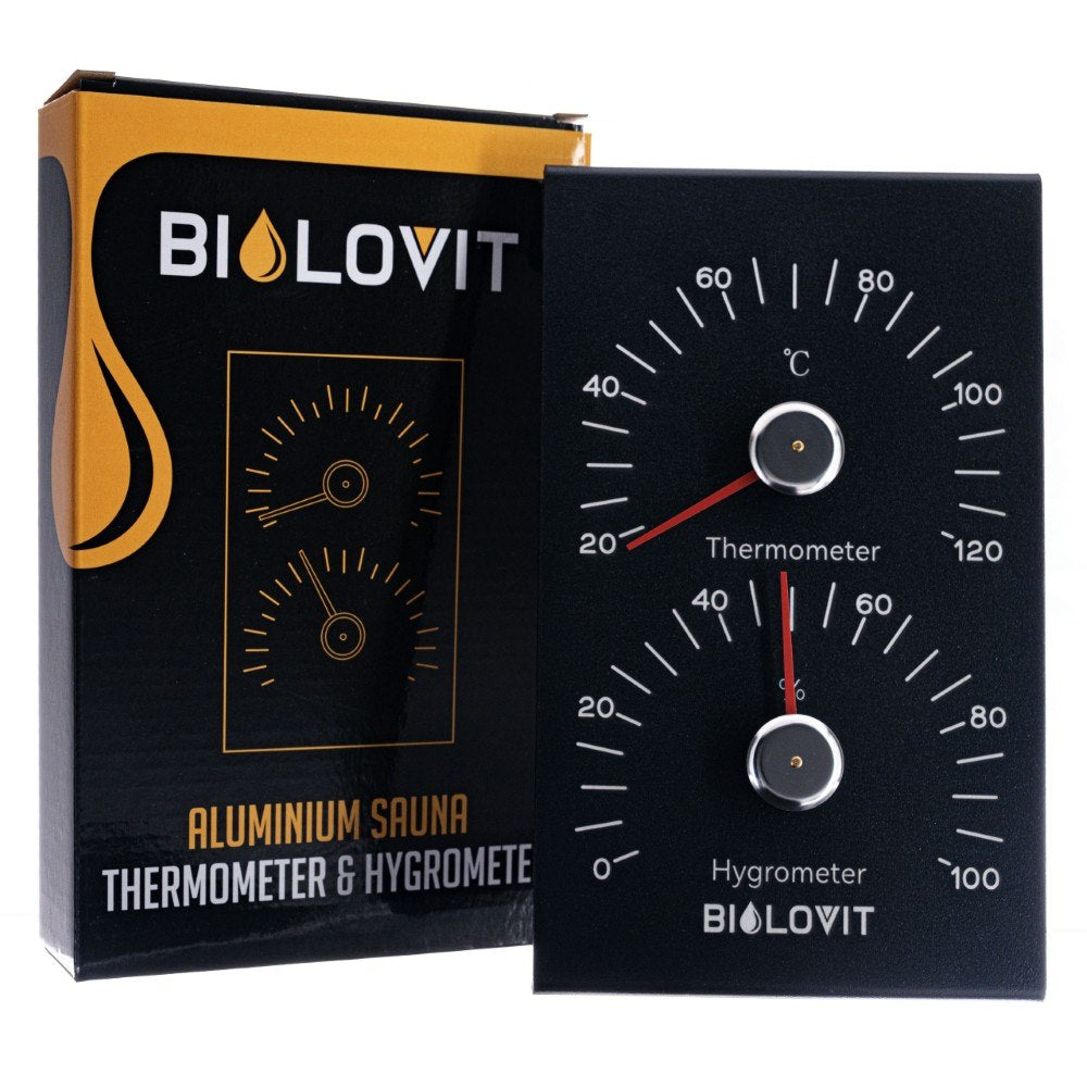 Bilovit Black pirts termometrs ar higrometru