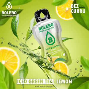 Bolero ātršķīstošais dzēriens Iced Green Tea Lemon - 3 g