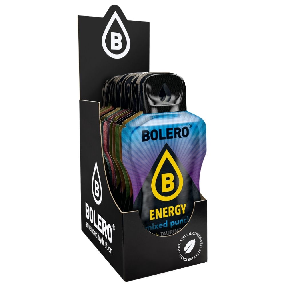 Bolero Energy Mix enerģijas dzērienu paciņu komplekts (ar kofeīnu) - 20 paciņas x 7 g