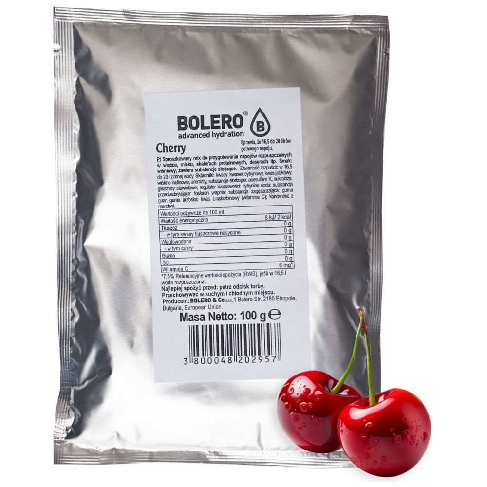 Bolero Bag ātras pagatavošanas dzēriens Cherry - 100 g