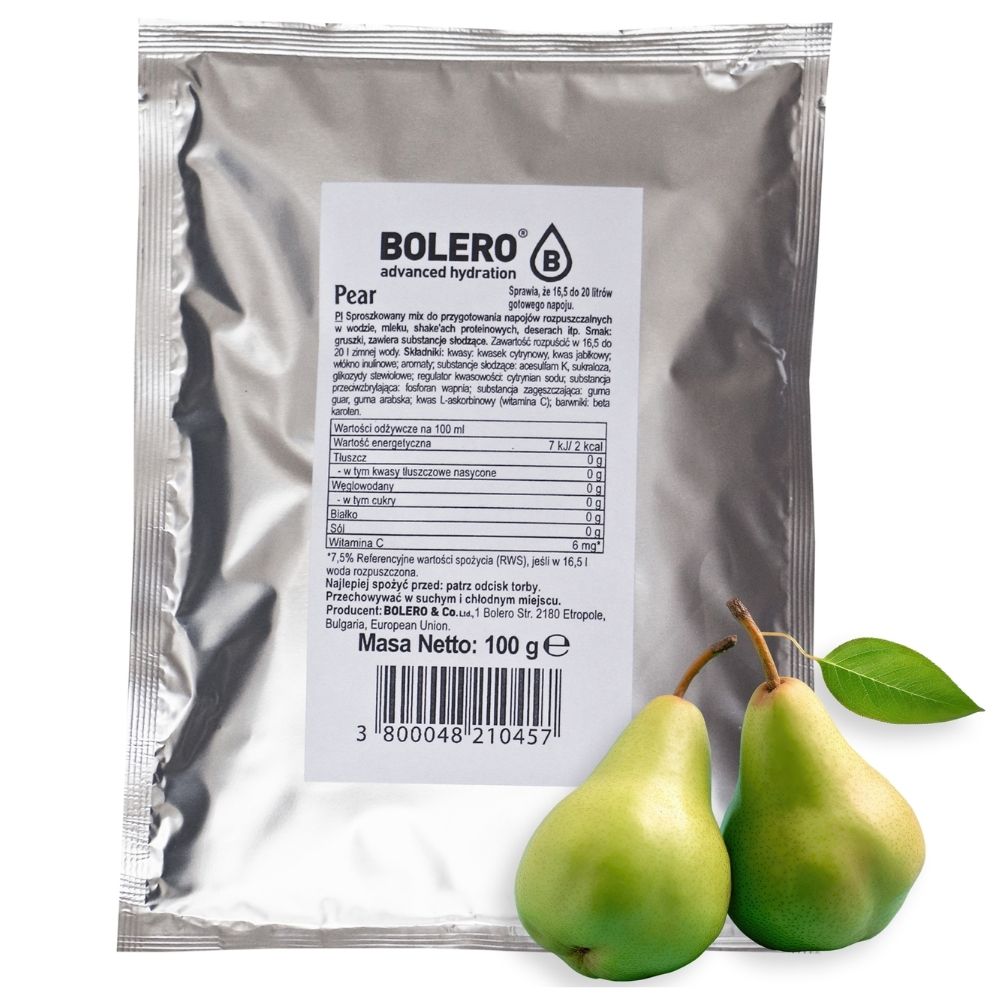 Bolero Bag šķīstošais dzēriens bumbieru - 100 g