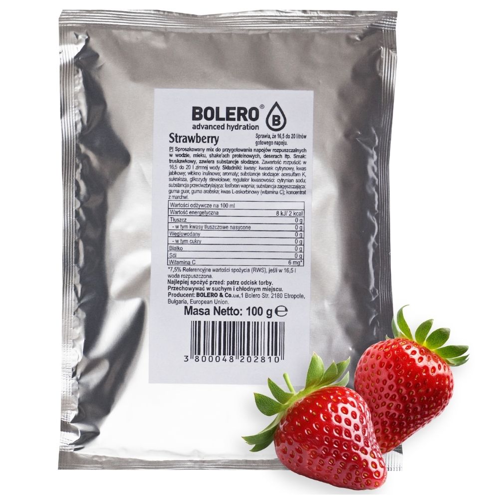 Bolero Bag tūlītējais dzēriens Strawberry - 100 g