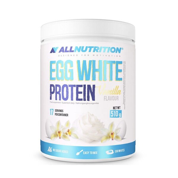Egg White Protein, Vanilla - 510 grams - Allnutrition