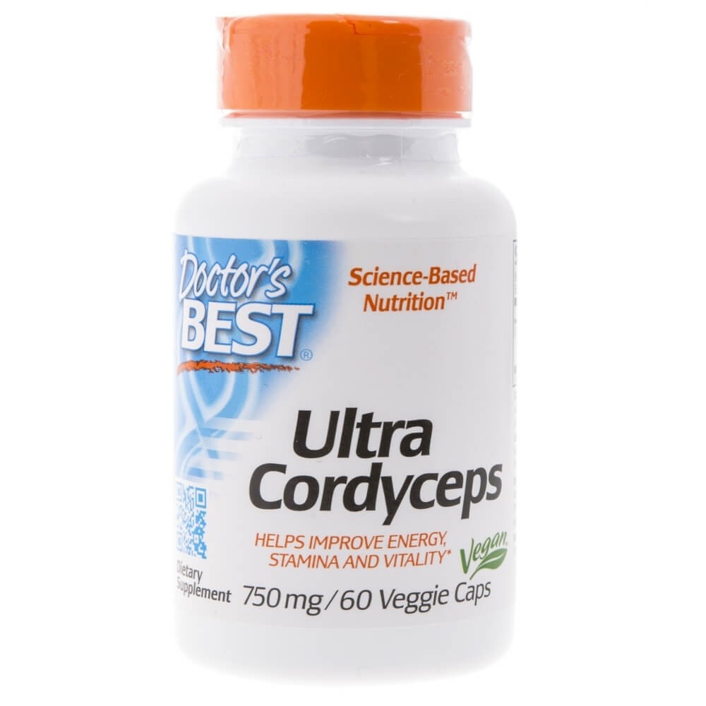 Doctor's Best Ultra Cordyceps 750 mg - 60 kapsulių - Magnis.lt