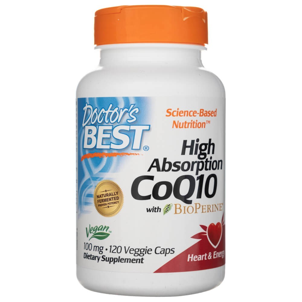 Doctor's Best augstas absorbcijas CoQ10 ar BioPerine 100 mg - 120 kapsulas
