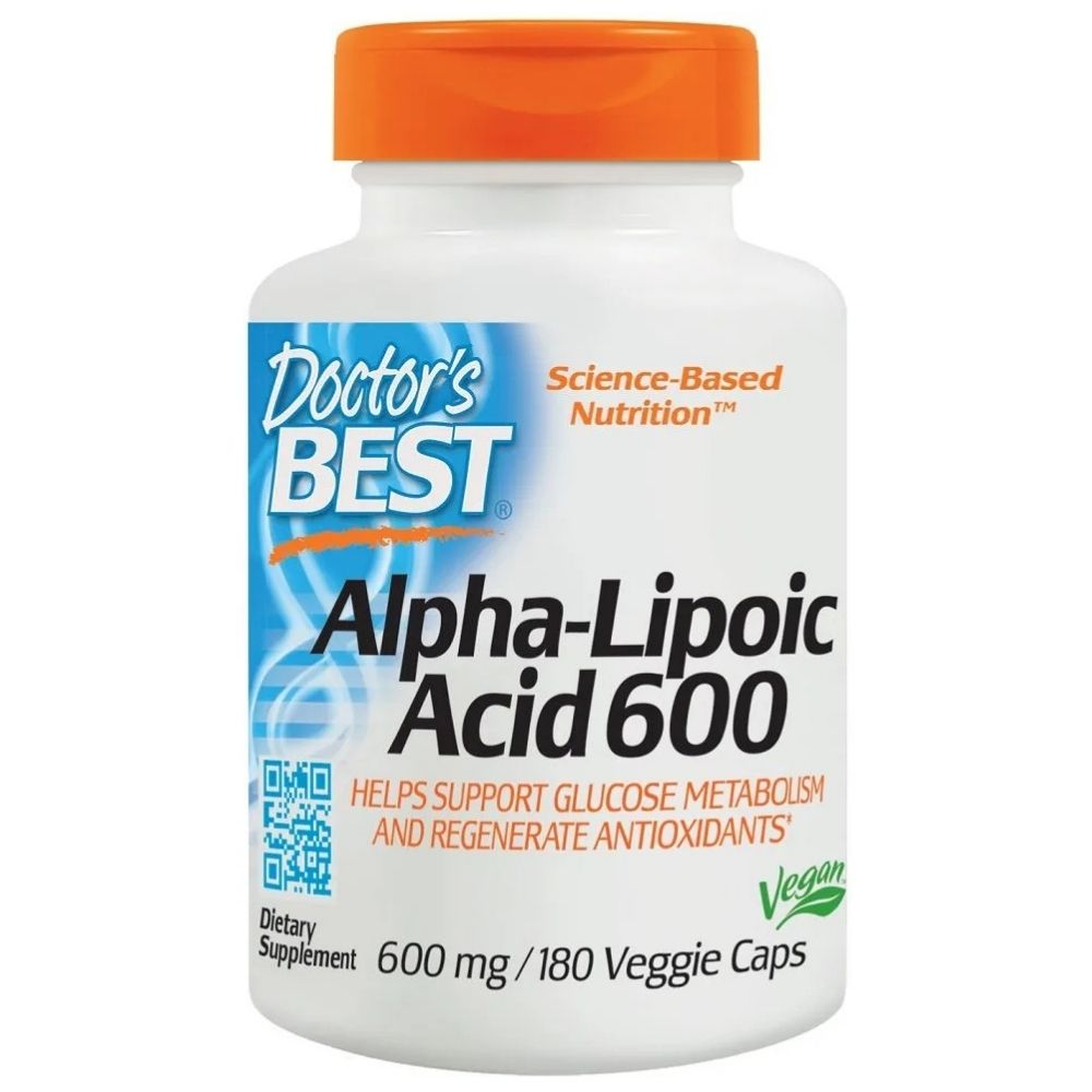 Doctor's Best alfa liposkābe 600 mg - 60 kapsulas