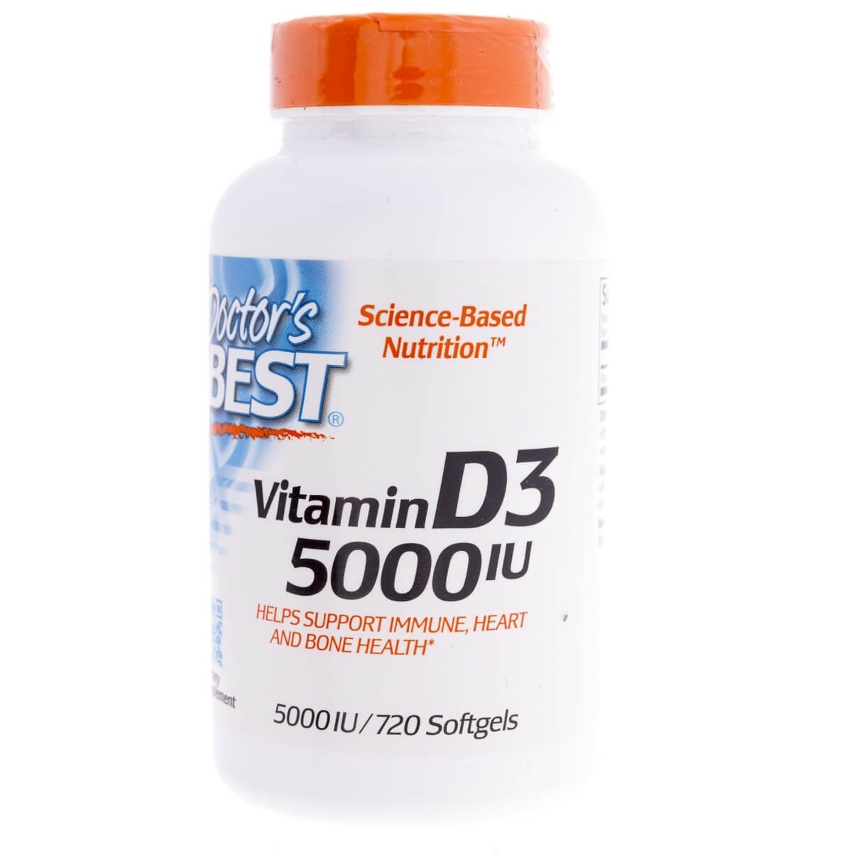 Doctor's Best vitaminas D3 5000 TV - 720 minkštųjų gelių - Magnis.lt
