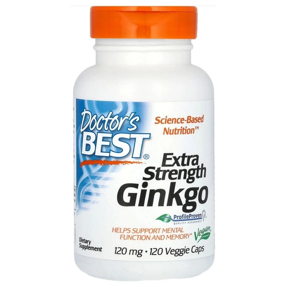 Doctor's Best Ginkgo biloba 120 mg - 120 kapsulas