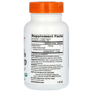 Doctor's Best Ginkgo biloba 120 mg - 120 kapsulas