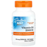 Doctor's Best D3 vitamīns 50 mcg – 180 kapsulas