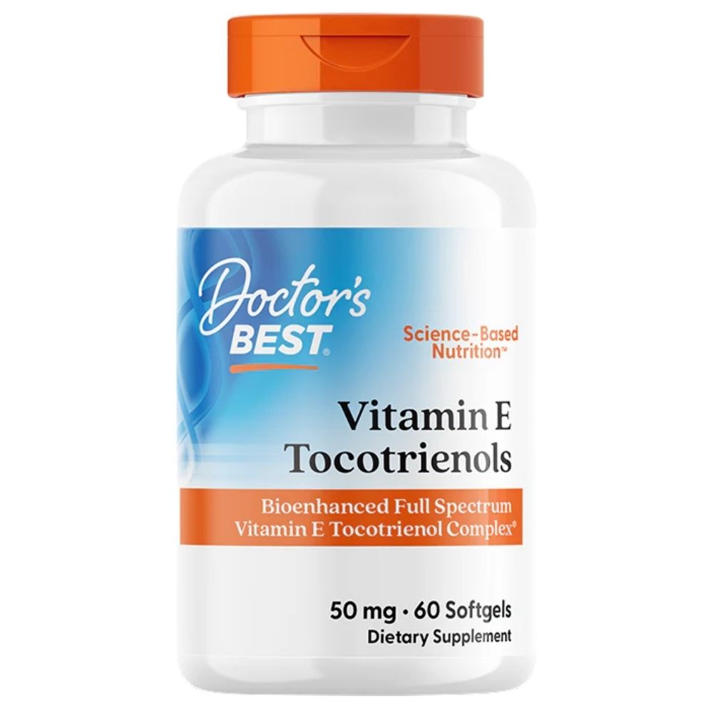 Doctor's Best E vitamīns, tokotrienoli 50 mg - 60 kapsulas