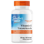 Doctor's Best E vitamīns, tokotrienoli 50 mg - 60 kapsulas