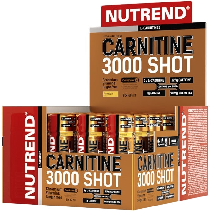 Carnitine 3000 Shot, Pineapple - 20 x 60 ml. - Nutrend