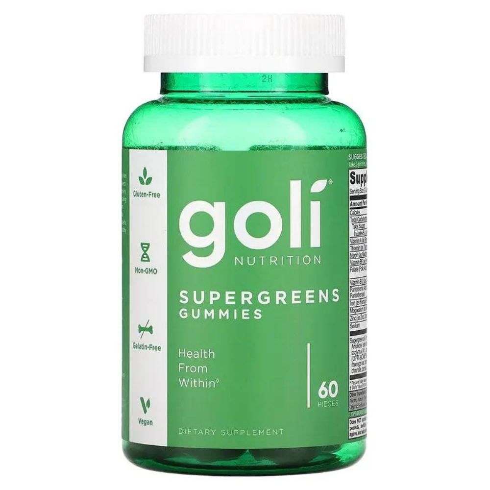 Goli Nutrition Supergreens Gummies - 60 gelių - Magnis.lt