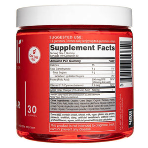 Goli Nutrition ābolu etiķa košļājamās gumijas - 30 košļājamās gumijas