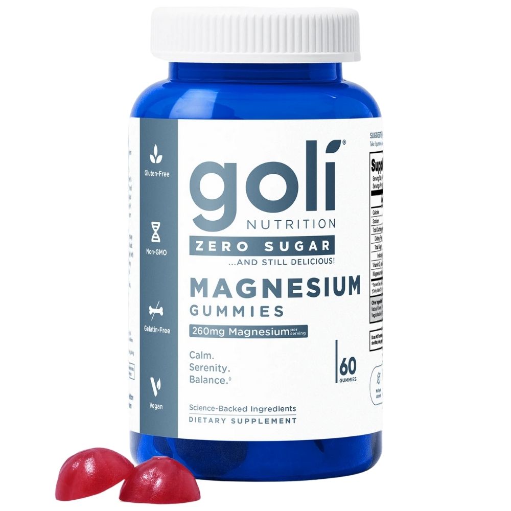 Goli Nutrition Magnijs, bezcukura želejkonfektes, melleņu – 60 gab.