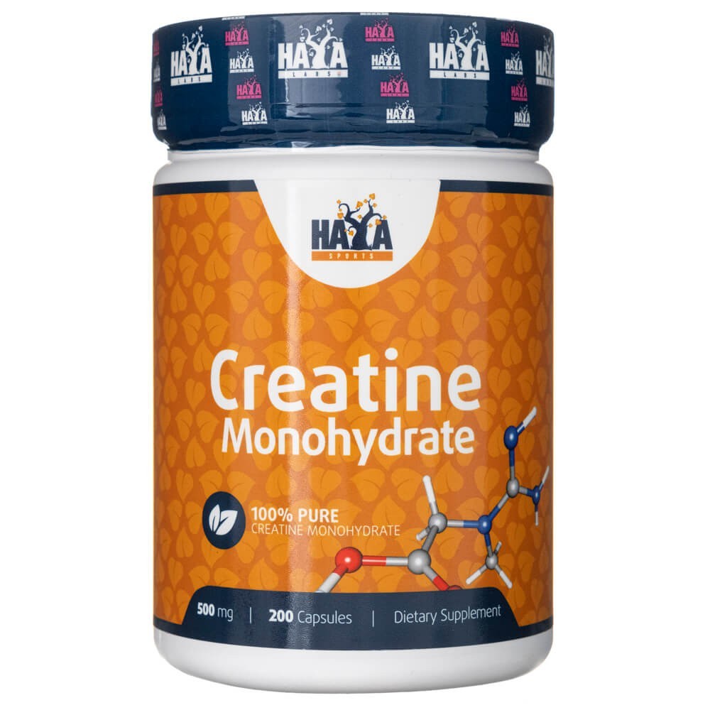 Haya Labs kreatīna monohidrāts 500 mg - 200 kapsulas