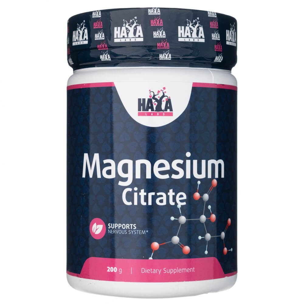 Haya Labs Magnija citrāts, pulveris 400 mg - 200 g
