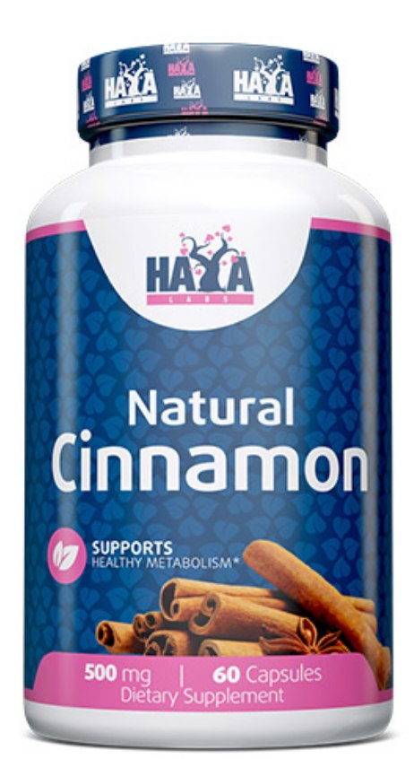 Haya Labs Organic Cinnamon 500 mg - 60 kapsulas